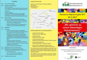 Flyer Sächsischer Migrationsgipfel 2017